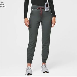 FIGS Zamora high waisted joggers in bonsai color
